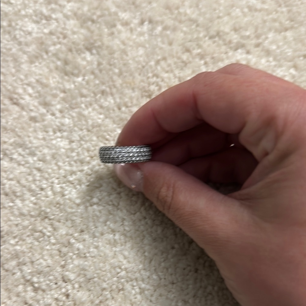 Pandora Silver Textured Ring